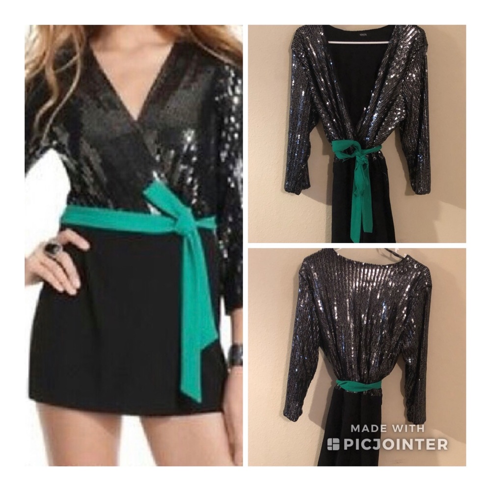Cute romper long sleeve sequins!